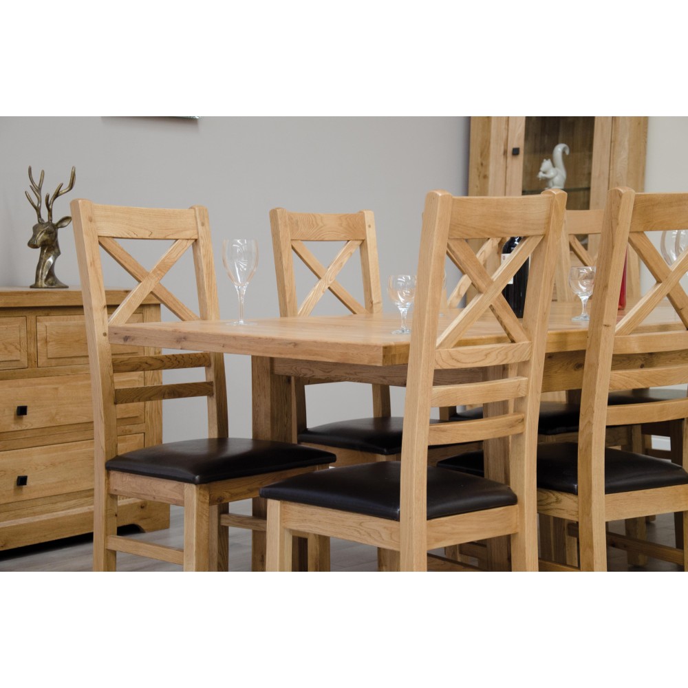 Deluxe Oak Medium 1500 Twin Leaf Extending Dining Table Deluxe Oak Medium 1500 Twin Leaf Extending Dining Table