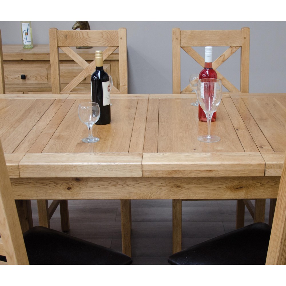 Deluxe Oak Medium 1500 Twin Leaf Extending Dining Table Deluxe Oak Medium 1500 Twin Leaf Extending Dining Table