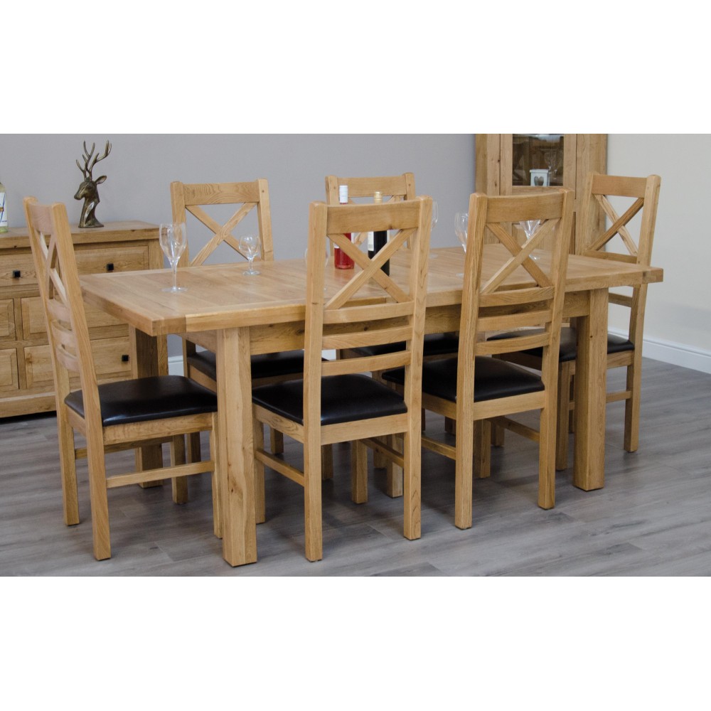 Deluxe Oak Medium 1500 Twin Leaf Extending Dining Table Deluxe Oak Medium 1500 Twin Leaf Extending Dining Table