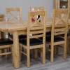 Deluxe Oak Medium 1500 Twin Leaf Extending Dining Table