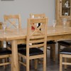 Deluxe Oak Medium 1500 Twin Leaf Extending Dining Table