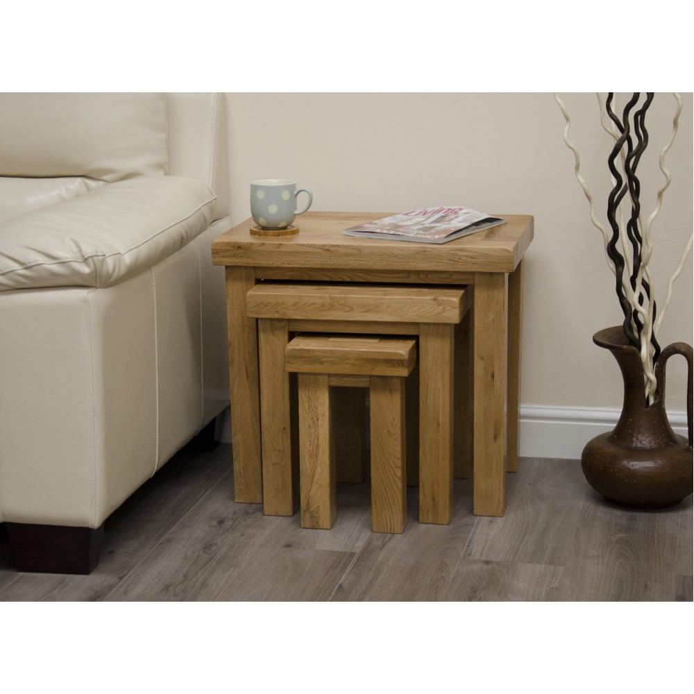 Deluxe Oak Nest of Tables Deluxe Oak Nest of Tables