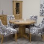 Deluxe Oak Round Extending Dining Table
