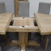 Deluxe Oak Round Extending Dining Table