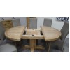 Deluxe Oak Round Extending Dining Table
