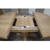 Deluxe Oak Round Extending Dining Table