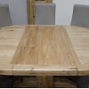 Deluxe Oak Round Extending Dining Table