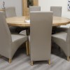 Deluxe Oak Round Extending Dining Table