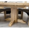 Deluxe Oak Round Extending Dining Table