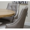 Deluxe Oak Round Extending Dining Table