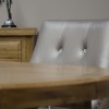 Deluxe Oak Round Extending Dining Table