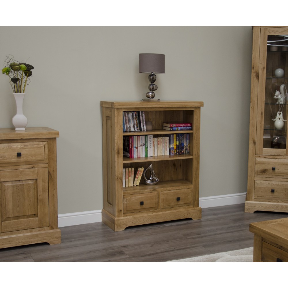 Deluxe Oak Small Bookcase