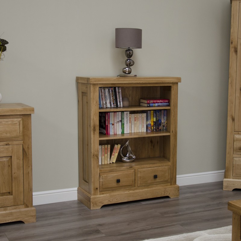 Deluxe Oak Small Bookcase