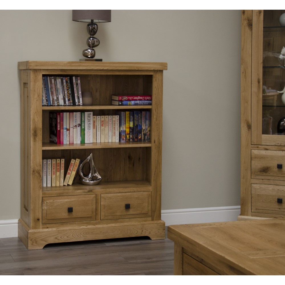 Deluxe Oak Small Bookcase