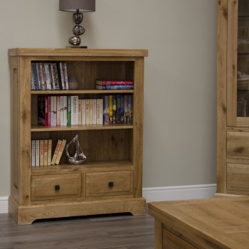Deluxe Oak Small Bookcase