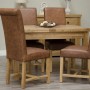 Deluxe Oak Small Extending Butterfly Dining Table
