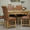 Deluxe Oak Small Extending Butterfly Dining Table