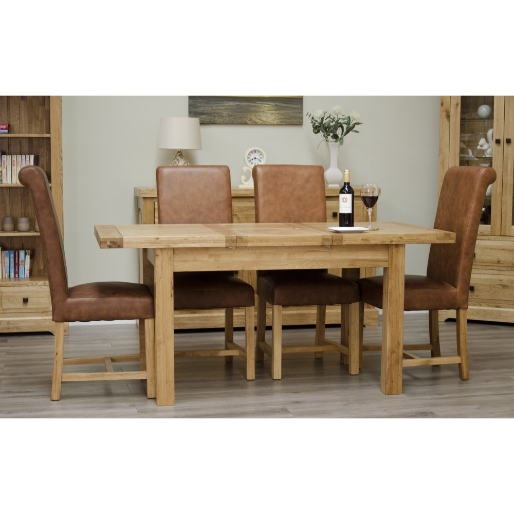 Deluxe Oak Small Extending Butterfly Dining Table Deluxe Oak Small Extending Butterfly Dining Table