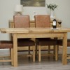 Deluxe Oak Small Extending Butterfly Dining Table