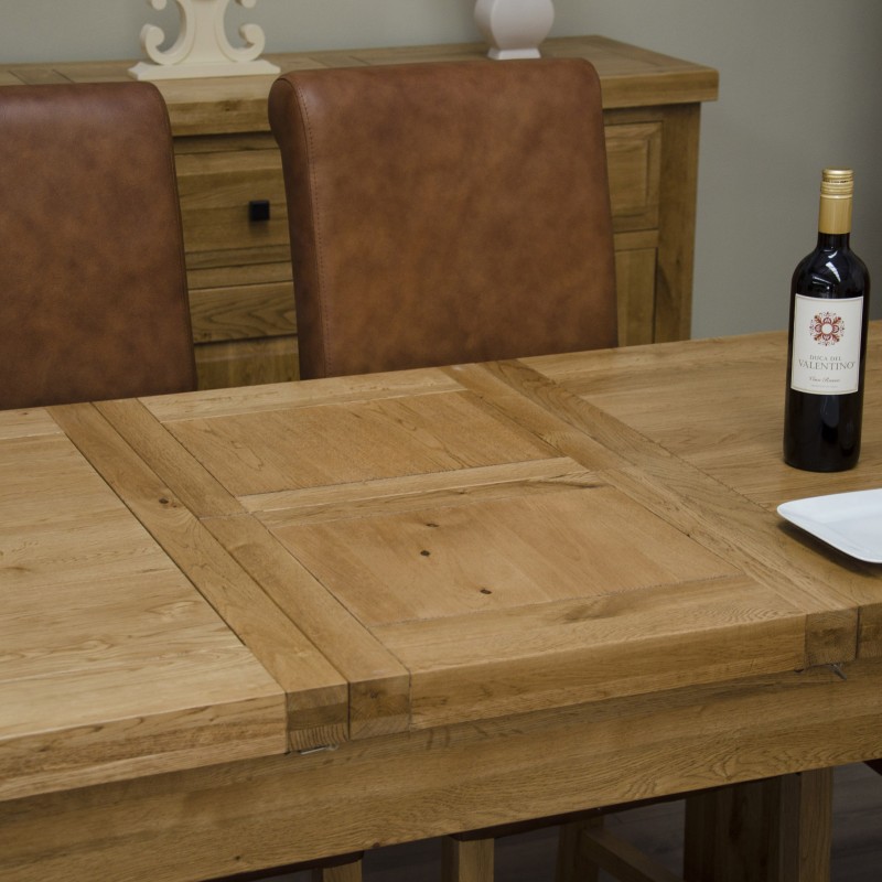 Deluxe Oak Small Extending Butterfly Dining Table