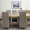 Deluxe Oak Super Oval Extending Dining Table