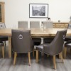 Deluxe Oak Super Oval Extending Dining Table