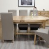 Deluxe Oak Super Oval Extending Dining Table