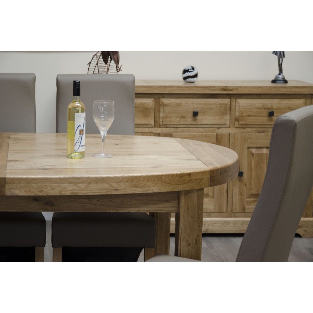 Deluxe Oak Super Oval Extending Dining Table Deluxe Oak Super Oval Extending Dining Table