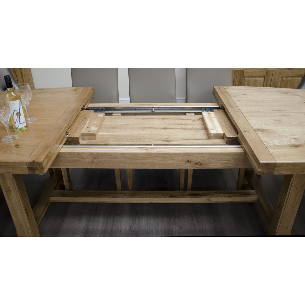 Deluxe Oak Super Oval Extending Dining Table Deluxe Oak Super Oval Extending Dining Table
