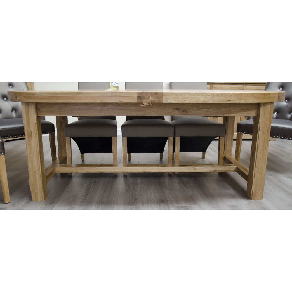 Deluxe Oak Super Oval Extending Dining Table Deluxe Oak Super Oval Extending Dining Table