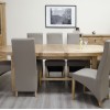 Deluxe Oak Super Oval Extending Dining Table