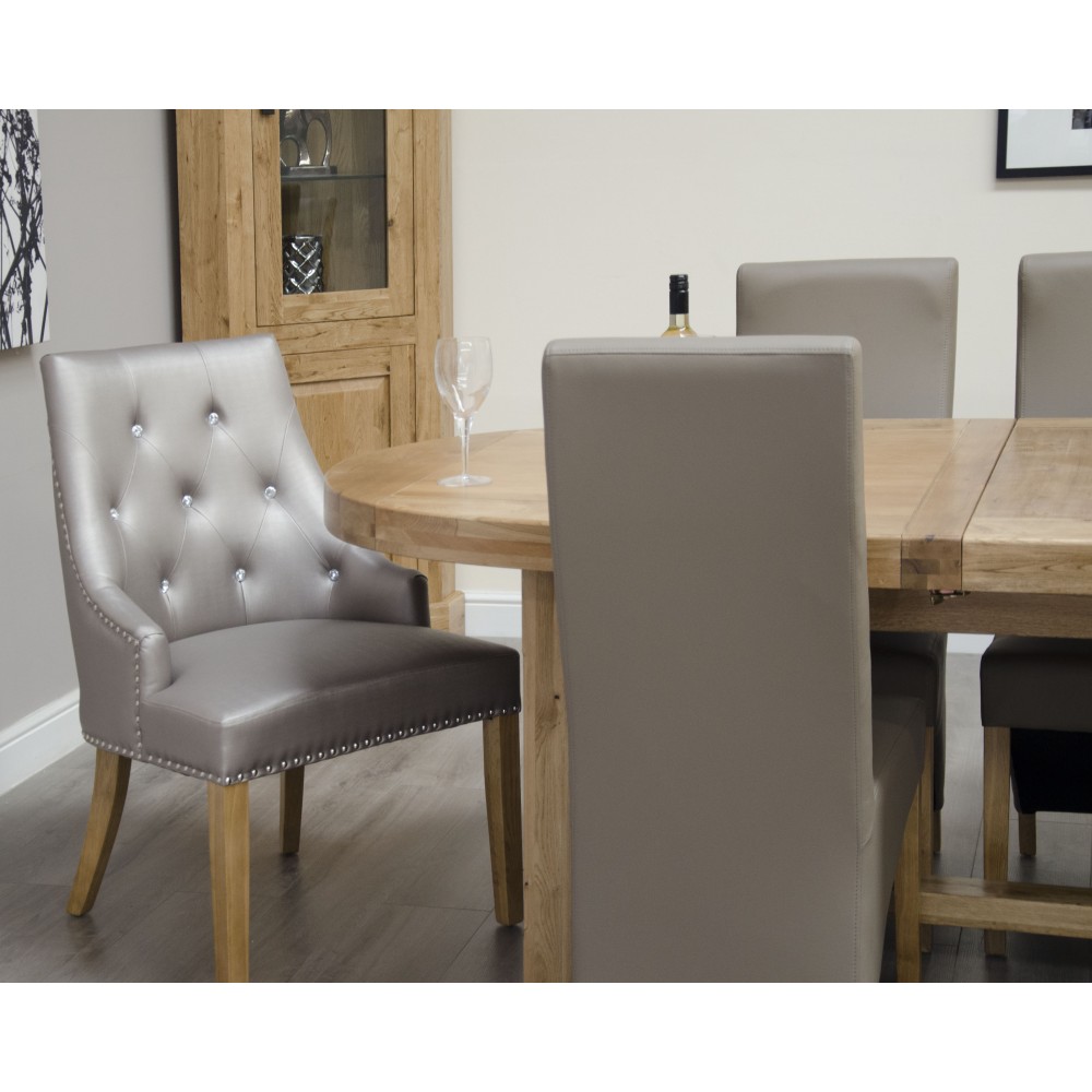 Deluxe Oak Super Oval Extending Dining Table Deluxe Oak Super Oval Extending Dining Table
