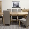 Deluxe Oak Super Oval Extending Dining Table