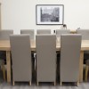 Deluxe Oak Super Oval Extending Dining Table
