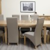 Deluxe Oak Super Oval Extending Dining Table