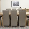 Deluxe Oak Super Oval Extending Dining Table