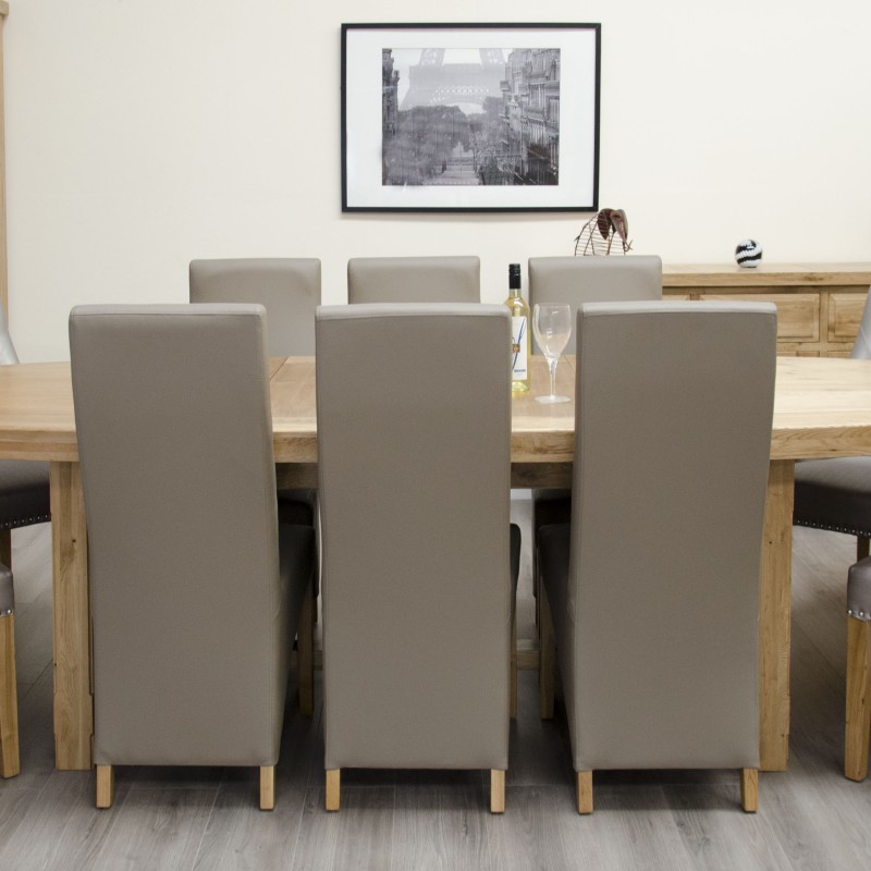 Deluxe Oak Super Oval Extending Dining Table