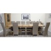 Deluxe Oak Super X Leg Extending Dining Table