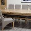 Deluxe Oak Super X Leg Extending Dining Table