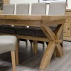 Deluxe Oak Super X Leg Extending Dining Table