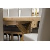 Deluxe Oak Super X Leg Extending Dining Table