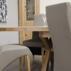 Deluxe Oak Super X Leg Extending Dining Table