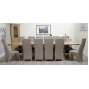 Deluxe Oak Super X Leg Extending Dining Table