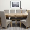 Deluxe Oak Super X Leg Extending Dining Table