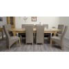 Deluxe Oak Super 2400 Twin Leaf Extending Dining Table