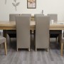 Deluxe Oak Super 2400 Twin Leaf Extending Dining Table