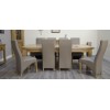 Deluxe Oak Super 2400 Twin Leaf Extending Dining Table