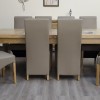 Deluxe Oak Super 2400 Twin Leaf Extending Dining Table