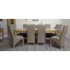 Deluxe Oak Super 2400 Twin Leaf Extending Dining Table