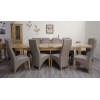 Deluxe Oak Super 2400 Twin Leaf Extending Dining Table